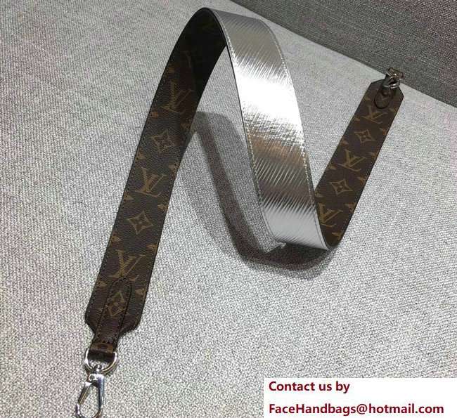 Louis Vuitton Monogram Canvas Bandouliere Shoulder Strap EPI Silver J02333
