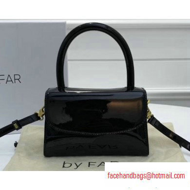 By Far Mini Bag in Patent Leather Black
