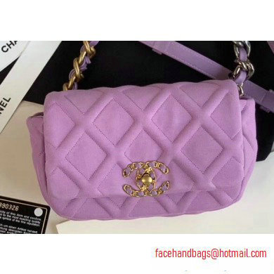Chanel 19 Jersey Waist Bag AS1163 Mauve 2020