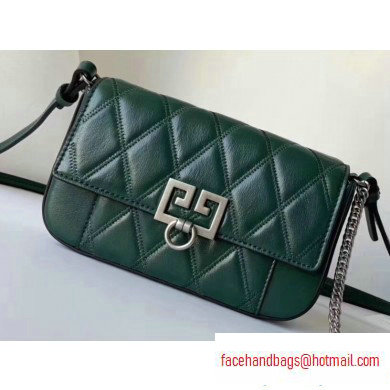 Givenchy Mini Pocket Bag in Diamond Quilted Leather Green