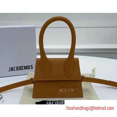 Jacquemus Grained Leather Le Chiquito Micro Bag Brown