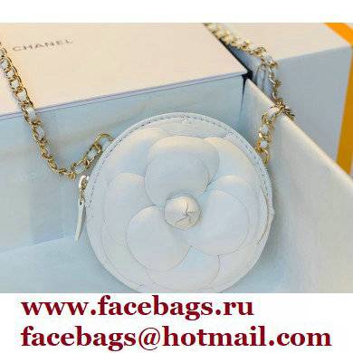 Chanel Camellia Clutch with Chain Bag AP2121 White 2021