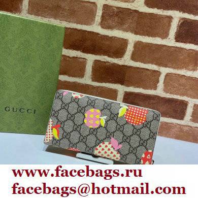 Gucci Les Pommes Zip Around Wallet 663924 Apple Print 2021 - Click Image to Close