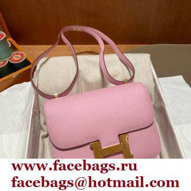 Hermes Constance 18 in original Epsom Leather mauve with Gold Hardware - Click Image to Close