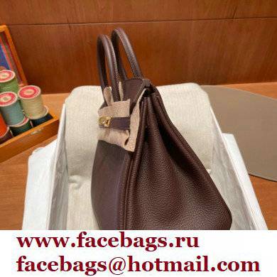 Hermes bicolor Birkin 25cm Bag rouge sellier/yellow in Original Togo Leather