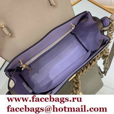 Versace La Medusa Medium Handbag Beige 2021 - Click Image to Close