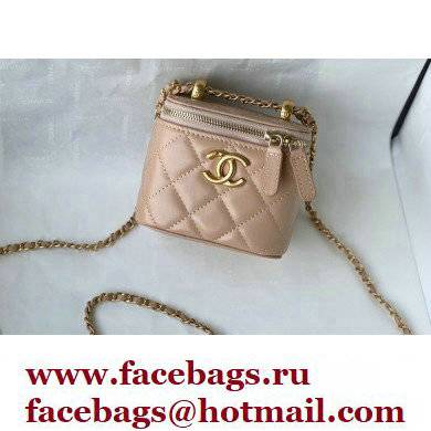 Chanel Calfskin Small Vanity with Chain Bag AP2292 Beige 2021