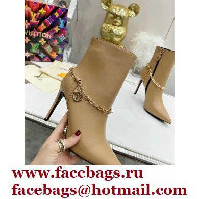 Louis Vuitton Heel 9.5cm Mansion Ankle Boots Nude 2021 - Click Image to Close