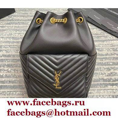 Saint Laurent Joe Backpack Bag in Leather 672609 Black