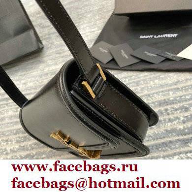Saint Laurent Solferino Small Satchel Bag In Box Leather 634306 Black