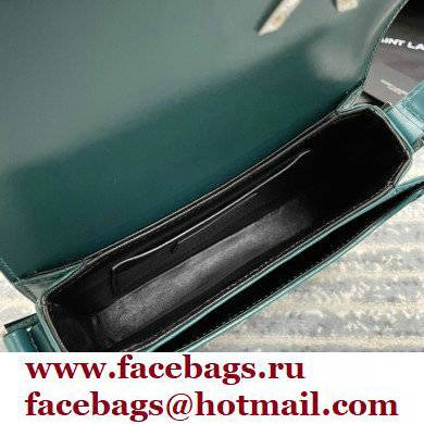Saint Laurent Solferino Small Satchel Bag In Box Leather 634306 Green