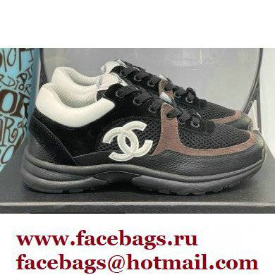 Chanel CC Logo Suede Calfskin Sneakers 06 2022