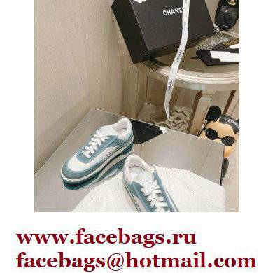 Chanel Canvas Logo Sneakers White/Green 2022 - Click Image to Close