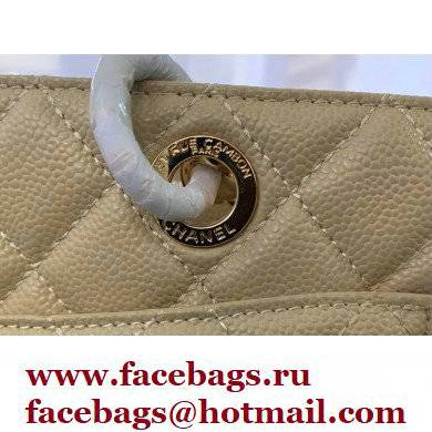Chanel GST Shopping Tote Bag A50995 in Caviar Leather Beige/Gold