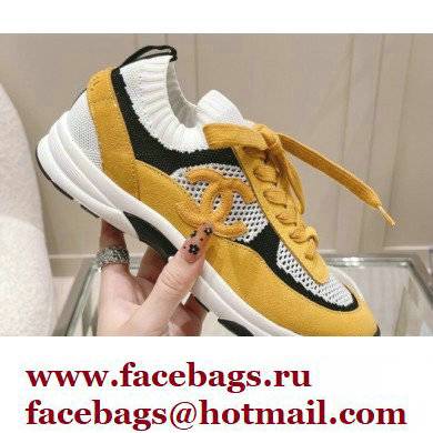 Chanel Knit and Suede Calfskin Sneakers G38750 07 2022