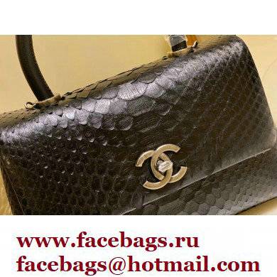 Chanel Python Coco Handle Small Flap Bag with Top Handle 15 - Click Image to Close
