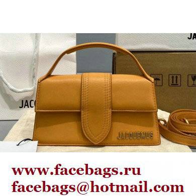 Jacquemus Le grand Bambino Mini Envelope Handbag Leather Yellow