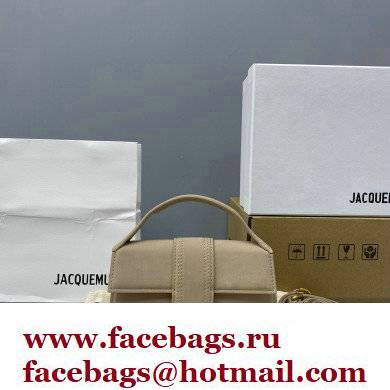 Jacquemus suede Le Bambino Mini Envelope Handbag nude