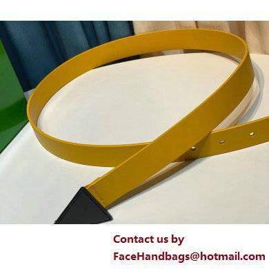 Bottega Veneta Width 2.5cm leather triangle belt 15