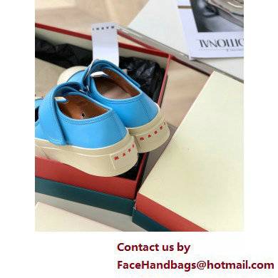 Marni leather Pablo Mary Jane Sneakers Blue 2022