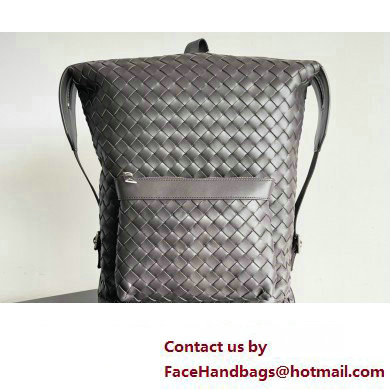 Bottega Veneta Intrecciato leather Backpack Bag Coffee
