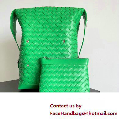 Bottega Veneta Intrecciato leather Backpack Bag Green