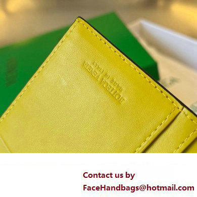 Bottega Veneta Intrecciato leather Long Wallet 676593 Dark Gray/Yellow - Click Image to Close