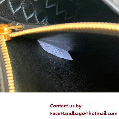 Bottega Veneta Intrecciato leather Small East/West Andiamo top handle Bag Black - Click Image to Close