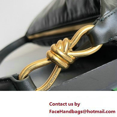 Bottega Veneta Knot Medium Hobo Bag Dark Green - Click Image to Close