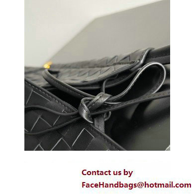 Bottega Veneta Large Solstice Intrecciato leather Shoulder Bag Black - Click Image to Close
