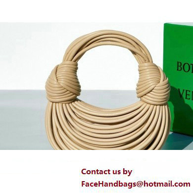 Bottega Veneta Mini Jodie tubular leather top handle Bag Beige - Click Image to Close