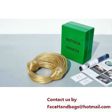 Bottega Veneta Mini Jodie tubular leather top handle Bag Gold - Click Image to Close