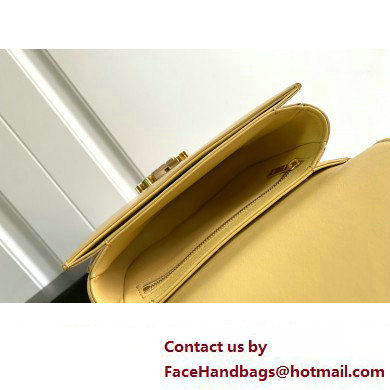 Celine CHAIN BESACE CLEA BAG in Shiny calfskin 110413 Yellow - Click Image to Close