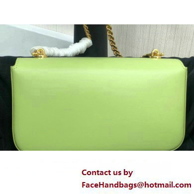 Celine CHAIN SHOULDER BAG triomphe in Shiny calfskin 197993 Green - Click Image to Close