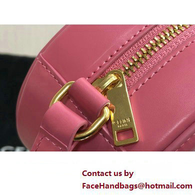 Celine OVAL BAG CUIR TRIOMPHE in SMOOTH CALFSKIN 198603 Pink - Click Image to Close