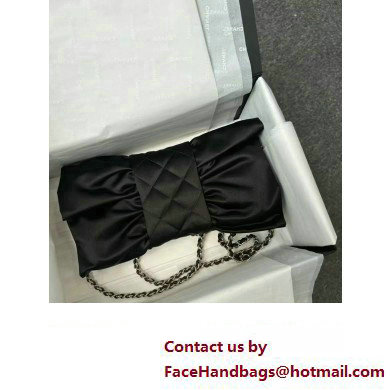 Chanel Clutch in Satin black AS4098 2023 - Click Image to Close
