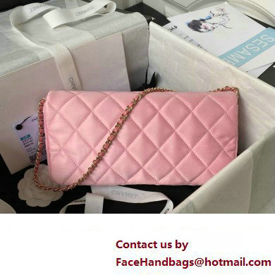 Chanel Satin Clutch with Chain Bag AS3791 Pink 2023 - Click Image to Close