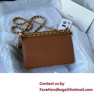 Chanel Small Flap Bag in Grained Calfskin as4169 tan 2023 - Click Image to Close