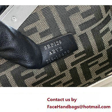 Fendi First Midi bag in black patent leather 2023