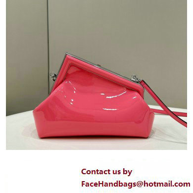 Fendi First Midi bag in pink patent leather 2023