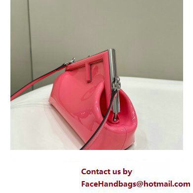 Fendi First Midi bag in pink patent leather 2023 - Click Image to Close
