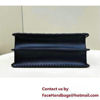 Fendi Peekaboo Iseeu Medium Bag in interlace leather Black 2023 - Click Image to Close