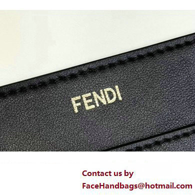 Fendi Peekaboo Iseeu Medium Bag in interlace leather Black 2023 - Click Image to Close