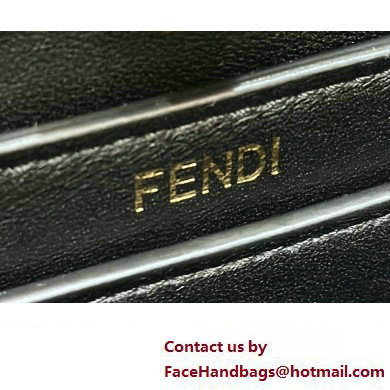 Fendi Peekaboo Iseeu Petite Bag in interlace leather Black 2023 - Click Image to Close