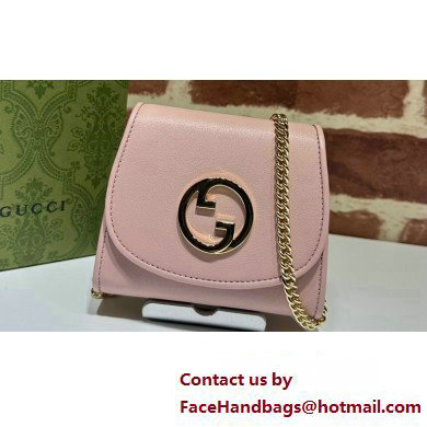 Gucci Blondie medium chain wallet 725219 Leather Pink 2023