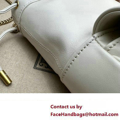 Gucci GG Marmont mini bucket bag 746433 White 2023