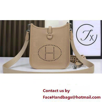 Hermes Evelyne III TPM Bag In Original Togo Leather trench with silver Hardware (Machine Made)