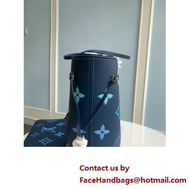 LOUIS VUITTON Neverfull MM tote bag M46514 Bleu 2023 - Click Image to Close