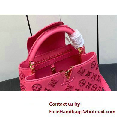 Louis Vuitton LV Broderie Anglaise Capucines BB Bag M22922 Pink 2023 - Click Image to Close