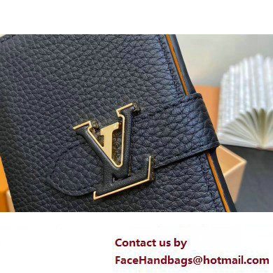 Louis Vuitton LV Vertical Compact Wallet M81561 Black 2023